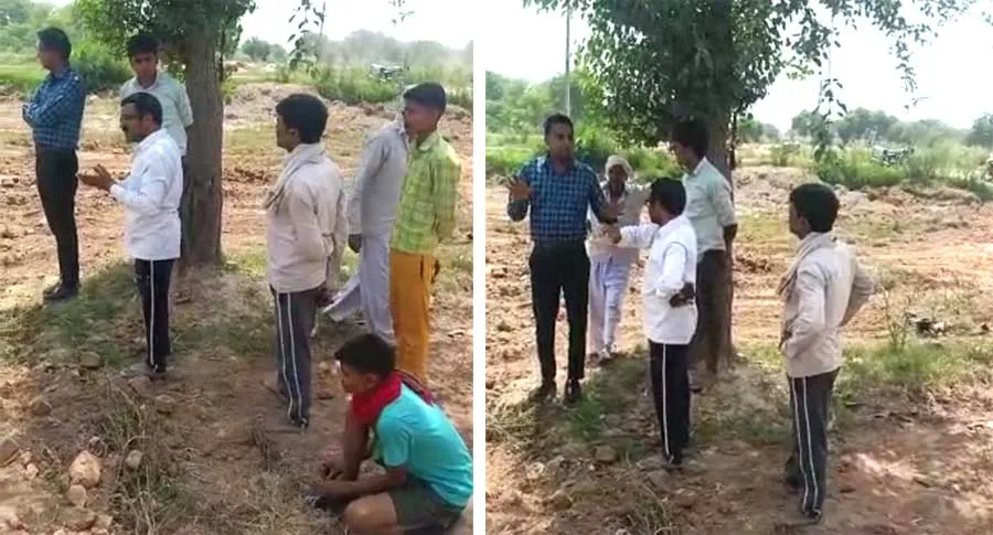 दबंगों ने दबंगाई दिखाते हुए पुनः किया परवाना महमूदपुर में पंचायती जमीन पर अवैध कब्जे का प्रयास पुलिस ने हड़काया काम कराया बंद