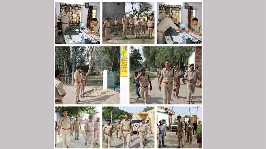 एसएसपी द्वारा थाना छतारी का किया गया औचक निरीक्षण