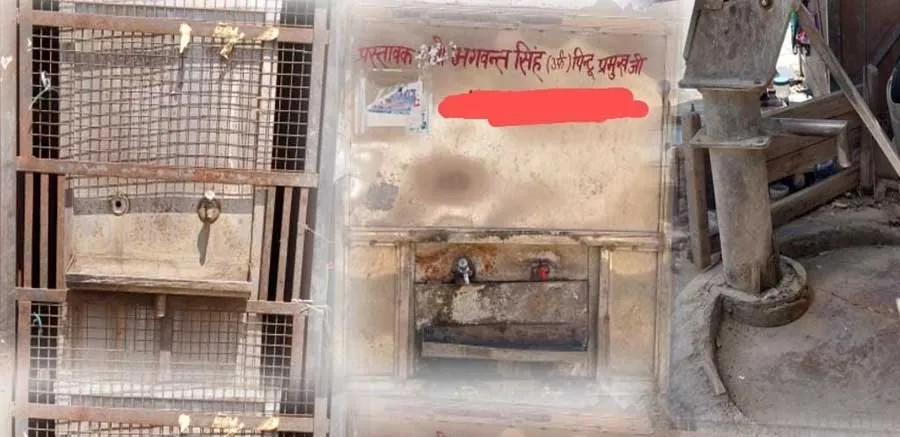 लापरवाही के चलते नगर पालिका द्वारा लगाए गए पानी के फ्रीजर बने शोपीस