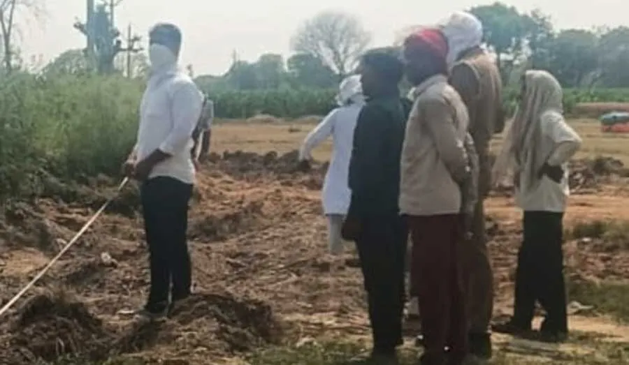 अवैध कब्जे की शिकायत पर परवाना में हुई पैमाईश