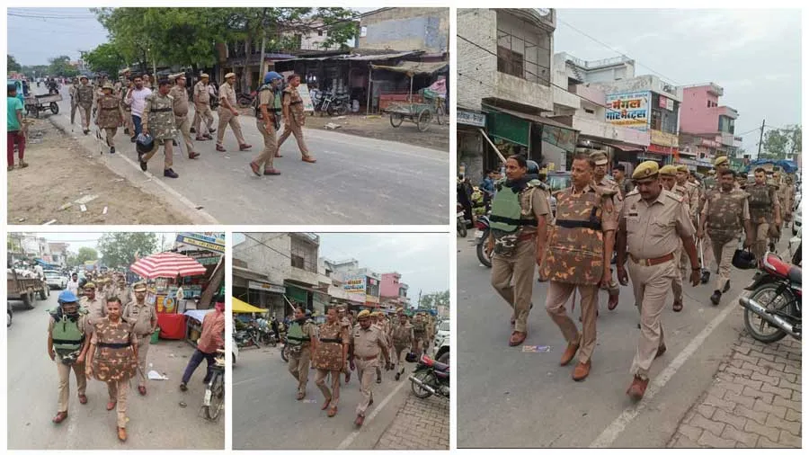 पुलिस ने किया फ्लैग मार्च