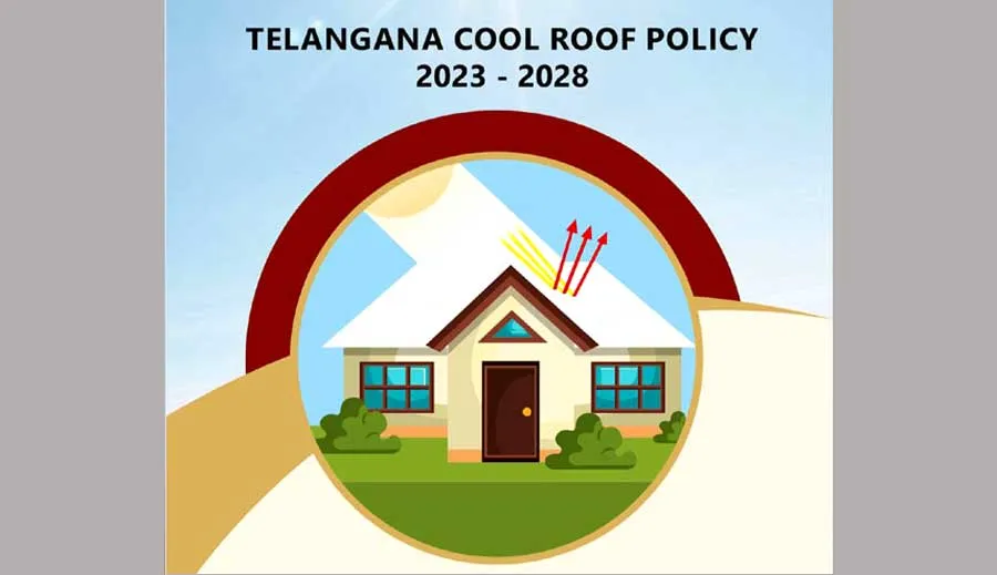 भारत में पहली बार ठंडी छत नीति 20023-28 तेलंगाना में शुरू