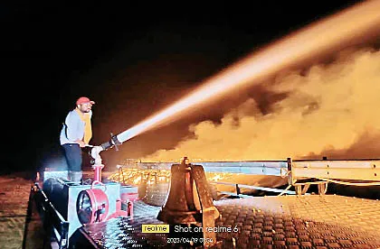 अंधड़-बारिश में कल्पतरु प्लांट में आग लगी