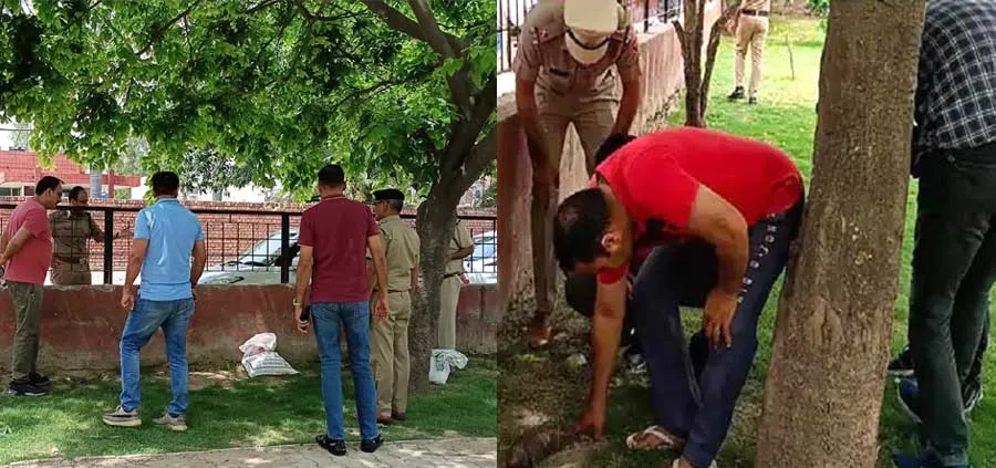 पंचकूला पार्क में बम शेल मिलने से दहशत, पुलिस में भी मचा हड़कंप