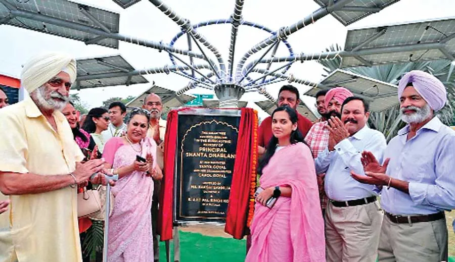 पटियाला की खूबसूरती को चार चांद लगाएगा ठीकरीवाला चौंक में लगा सोलर ट्री: साक्षी साहनी
