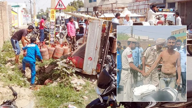सिलेंडरों से भरा टैम्पू चुराकर भागा चोर