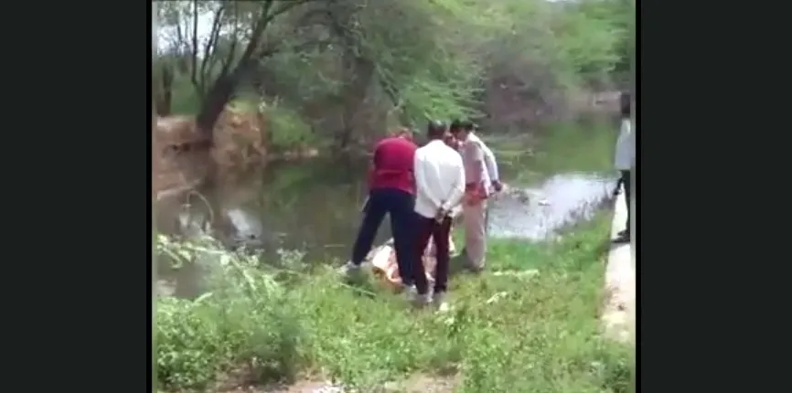 रेवाड़ी जोहड़ में मिला शख्स का शव