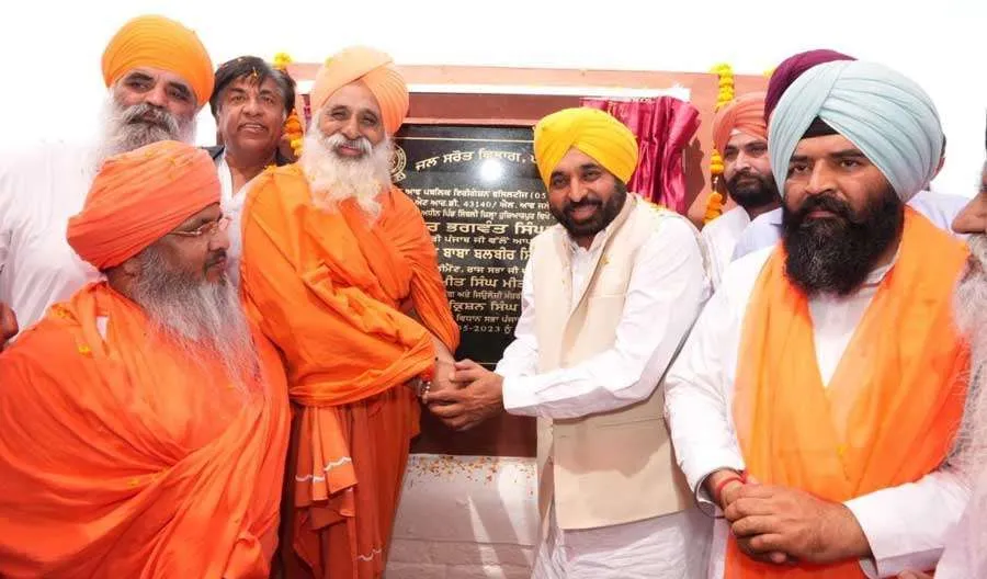 सीएम मान ने चिट्टी वेई प्रोजेक्ट का रखा नींव पत्थर