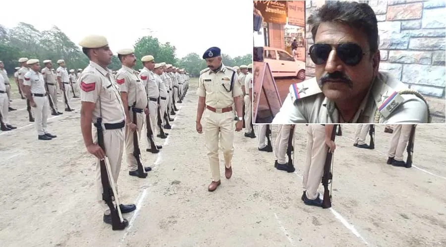 फतेहाबाद में पुलिस लाइन में परेड करते एएसआई की मौत
