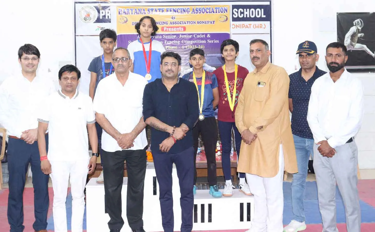 राज्य फैनसिंग चैम्पियनशिप : दूसरे दिन महेश, चिराग व आर्यन ने जीता स्वर्ण पदक