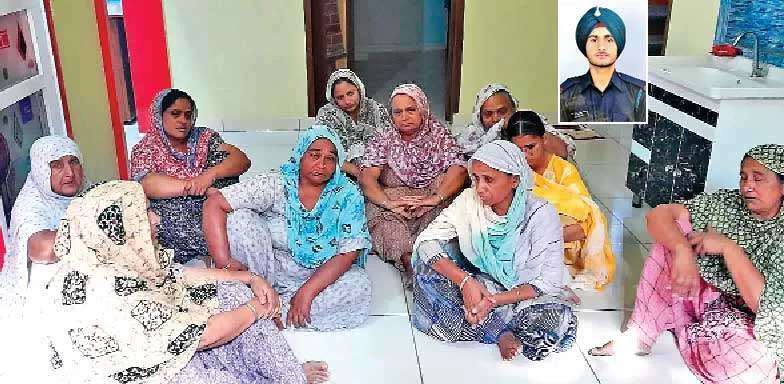 गांव वजीदके कलां का जसवीर सिंह जम्मू में शहीद