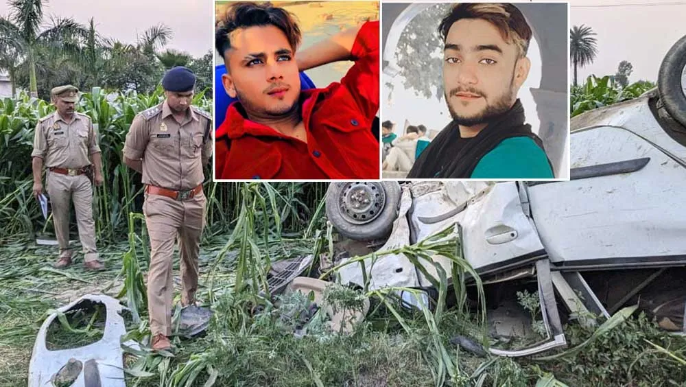 तेज रफ्तार के कहर का शिकार हुए दो युवक, तीन घायल
