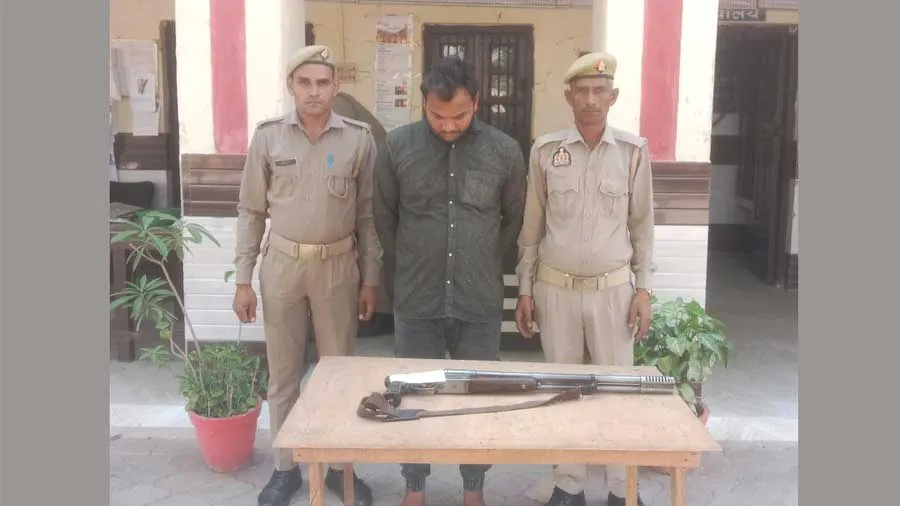 गोलीकांड का नामजद आरोपी गिरफ्तार, बंदूक बरामद