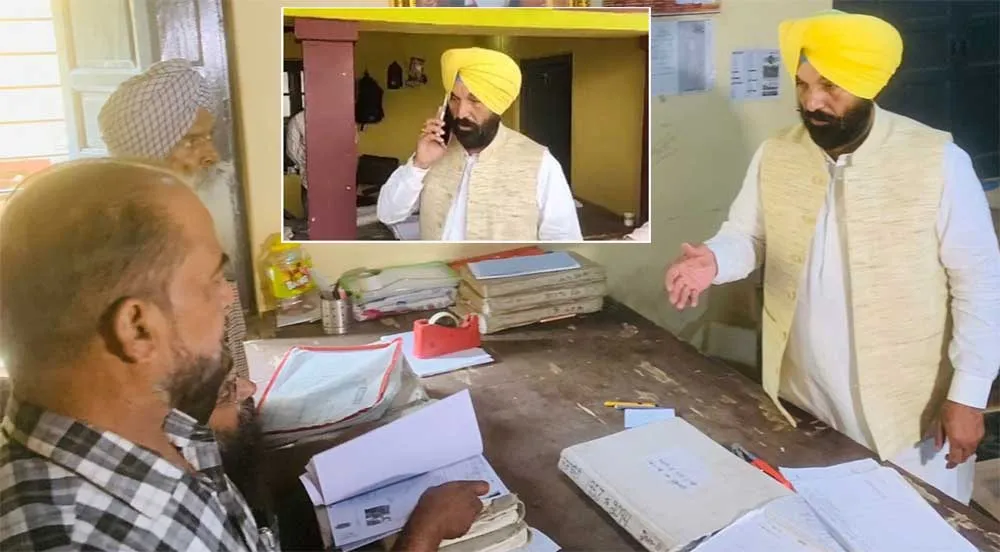 विधायक सिद्धू ने पटवारखाने में रेड