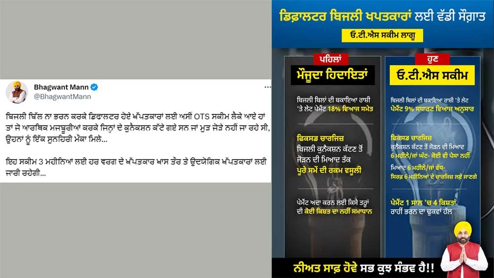 बिजली डिफॉल्टरों को राहत
