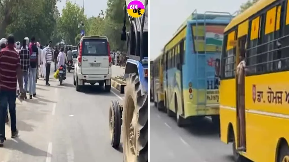 भंडारा शुरू होने से पहले ही रास्ते हुए जाम देखें इस समय का हाल