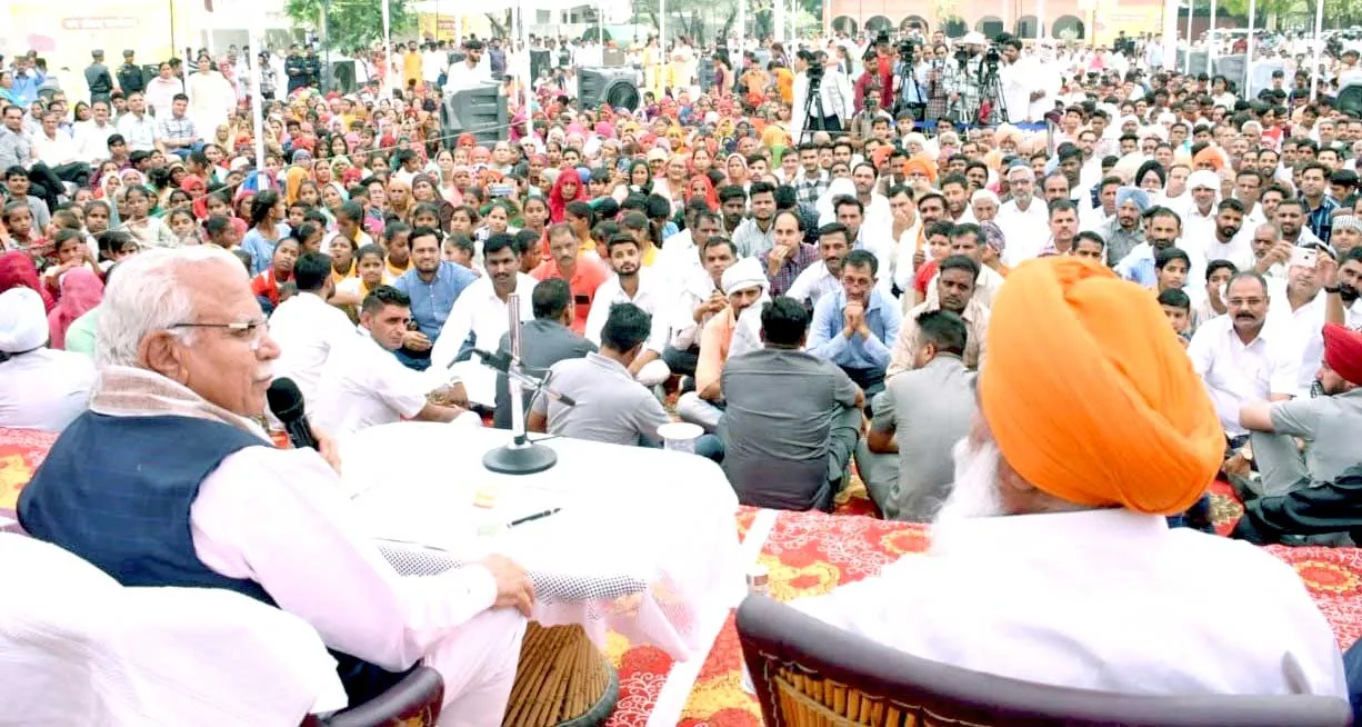 CM Manohar Lal Khattar सरसा पर हुए मेहरबान, एक के बाद एक बड़ी घोषणाओं का कर दिया ऐलान