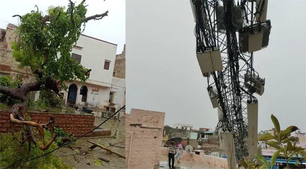 Video : तूफान से मोबाइल टावर गिरने का देखिये लाइव नजारा, तूफान से सर्तक रहें दोस्तो