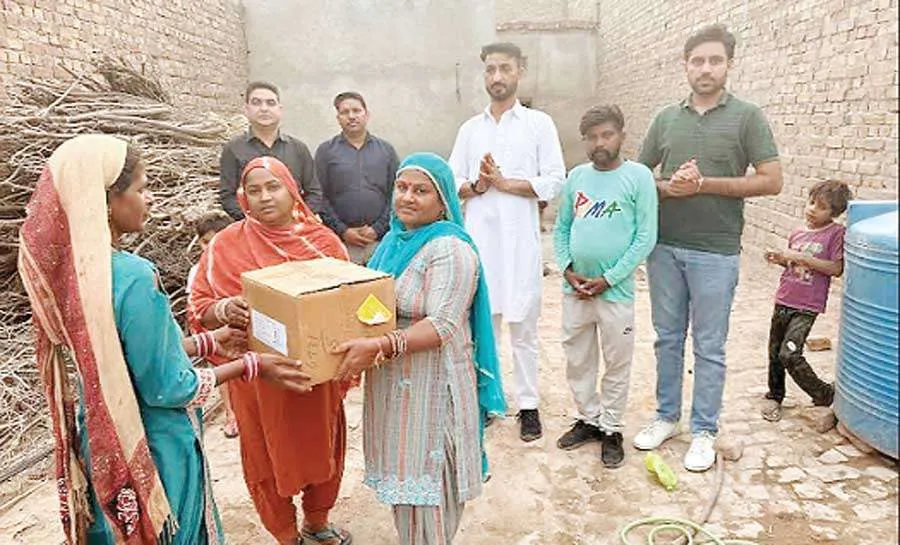डेरा सच्चा सौदा की हेल्पलाइन से जरूरतमंद को मिला राशन