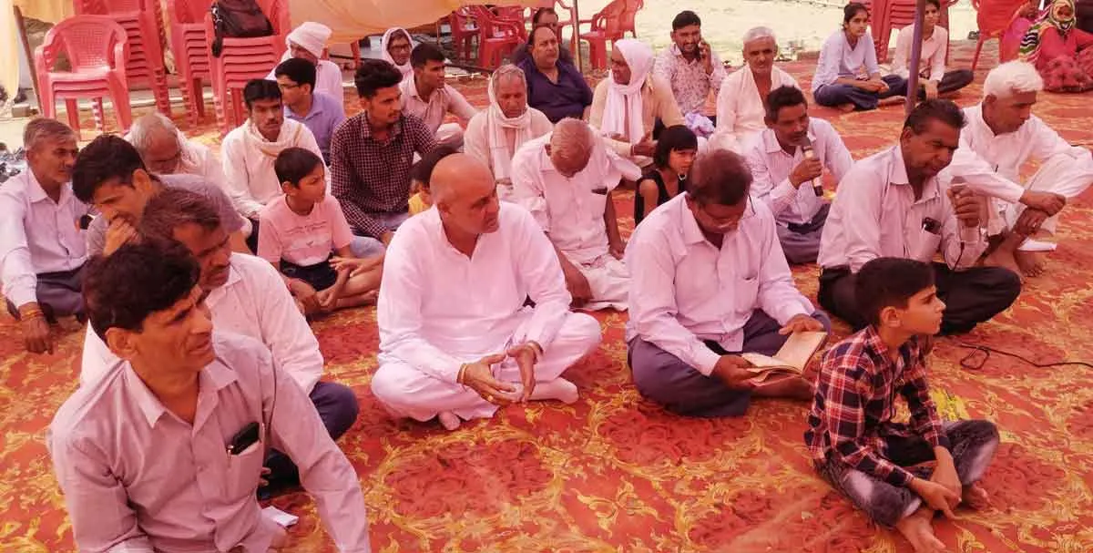 पूज्य गुरु संत डॉ. गुरमीत राम रहीम सिंह जी इन्सां ने हमेशा इंसानियत का पाठ पढ़ाया : राजेंद्र विश्नोई