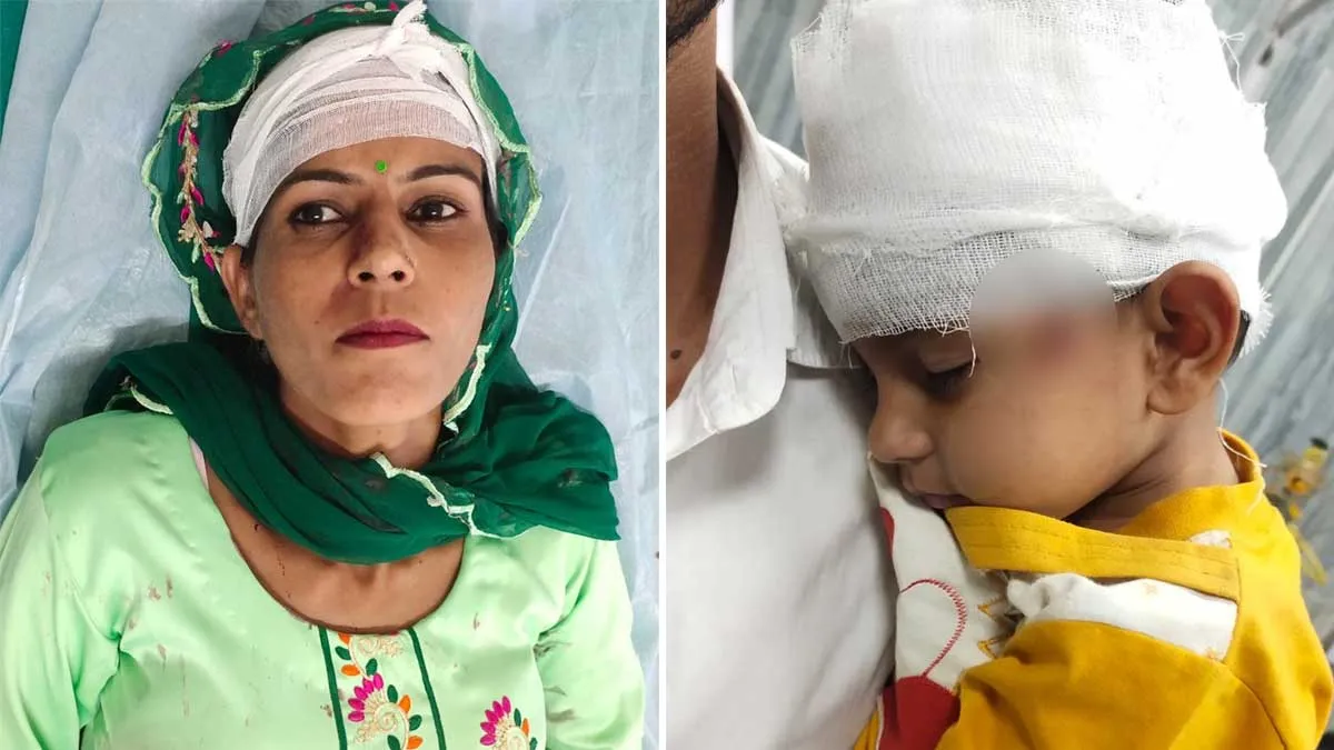 बाइक को बोलेरो ने मारी टक्कर, तीन घायल