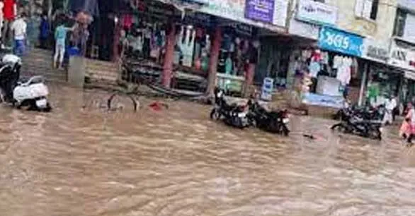 Rajasthan News: टूटी नर्मदा नहर, पानी पानी हुआ शहर