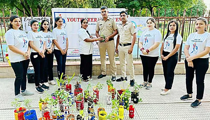 यूथ वीरांगनाओं ने विश्व पर्यावरण दिवस पर आयोजित की प्रदर्शनी