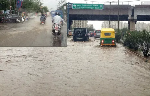 गुरुग्राम मात्र 7 एमएम बरसात से ही खुली प्रशासन की पोल
