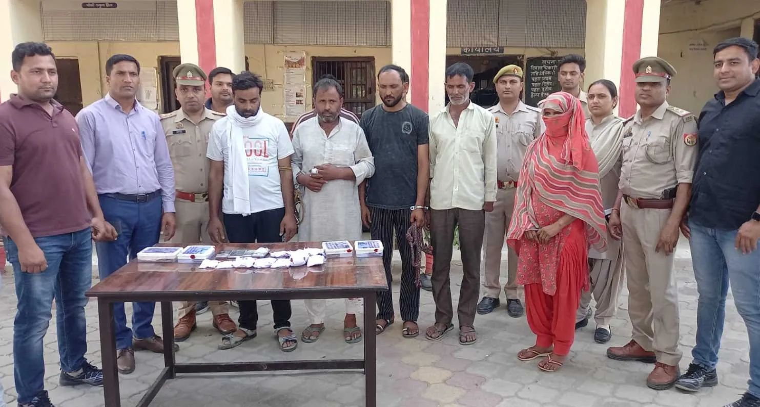 कैराना में 18 लाख की स्मैक बरामद, महिला समेत छह तस्कर गिरफ्तार