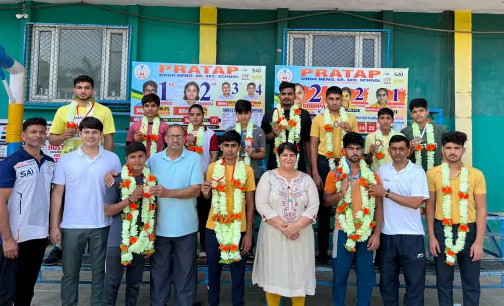 हरियाणा स्टेट वुशु चैम्पियनशिप में प्रताप स्कूल खरखौदा के खिलाड़ियों ने 13 पदक जीते