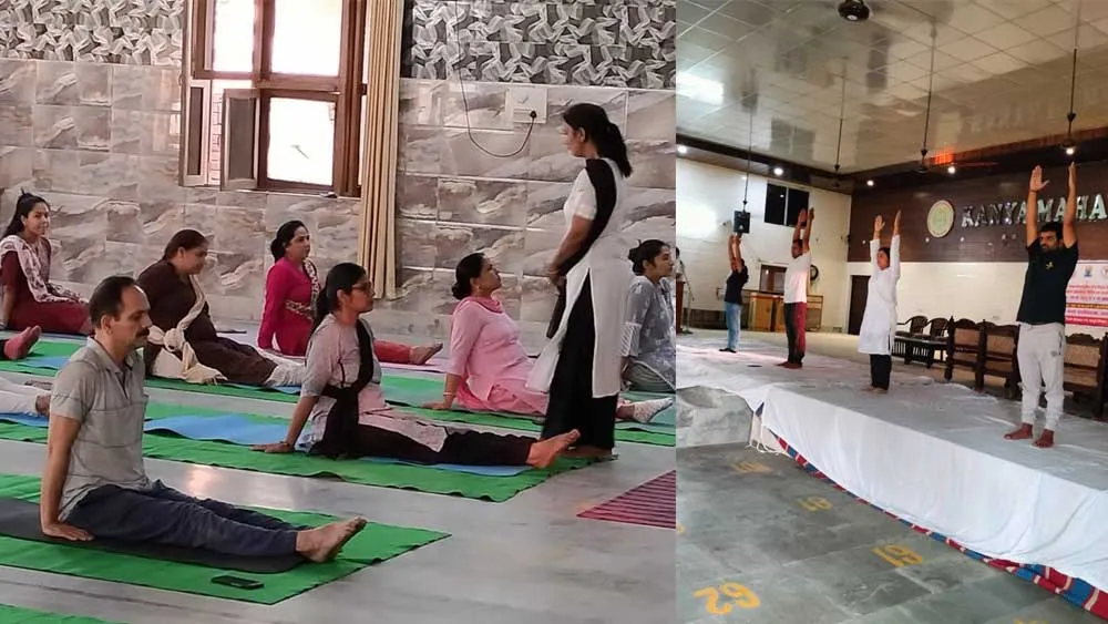 तीन दिवसीय योगाभ्यास परीक्षण शिविर शुरू