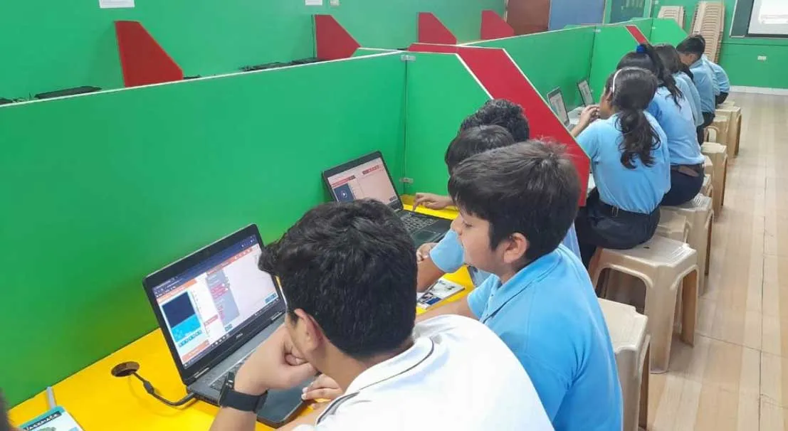 प्रताप स्कूल खरखौदा में ब्लॉक कोडिंग स्किल वर्कशॉप का आयोजन
