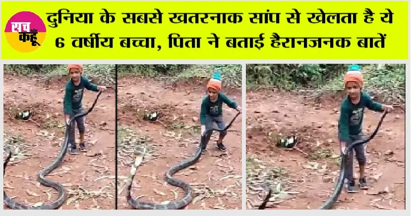 King Cobra: दुनिया के सबसे खतरनाक सांप से खेलता है ये 6 वर्षीय बच्चा, पिता ने बताई हैरानजनक बातें