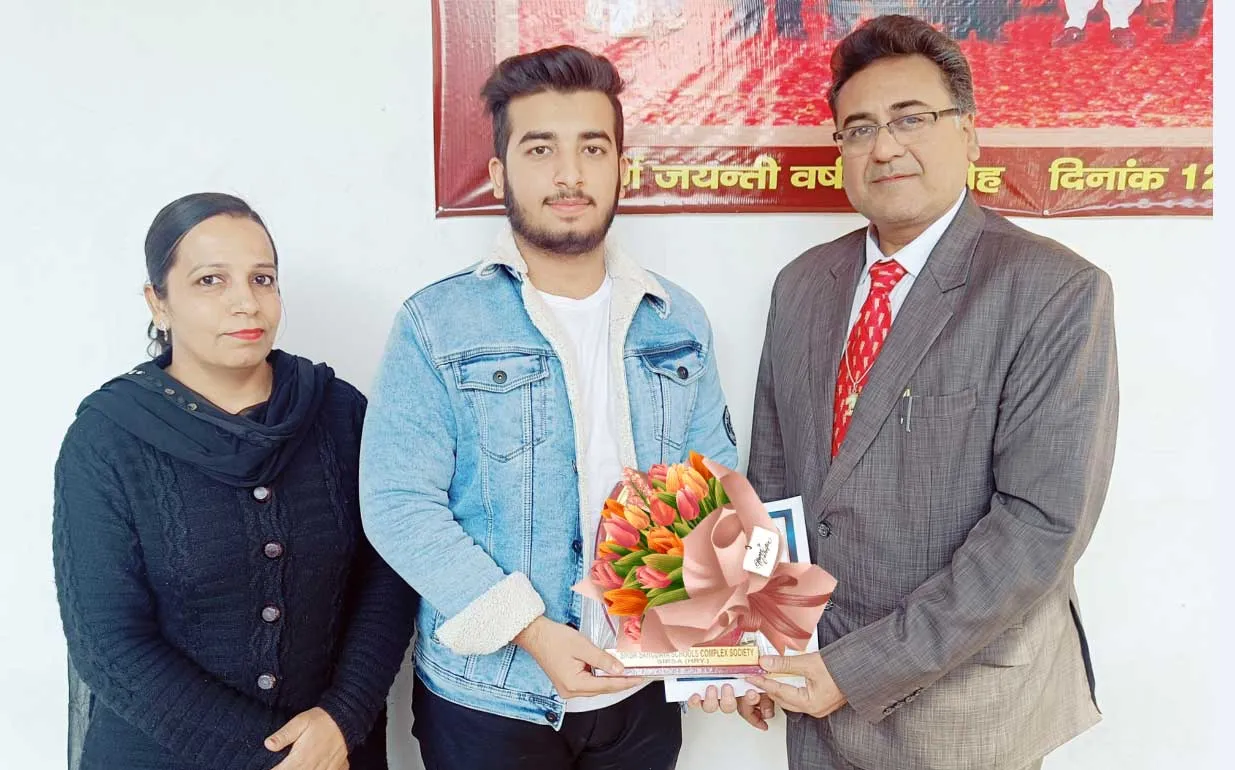 शाह सतनाम जी बॉयज स्कूल, सरसा के छात्र वंश इन्सां ने पास की नीट परीक्षा