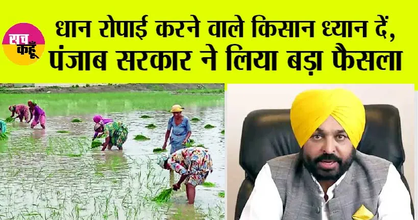 Punjab News: धान रोपाई करने वाले किसान ध्यान दें, पंजाब सरकार ने लिया बड़ा फैसला