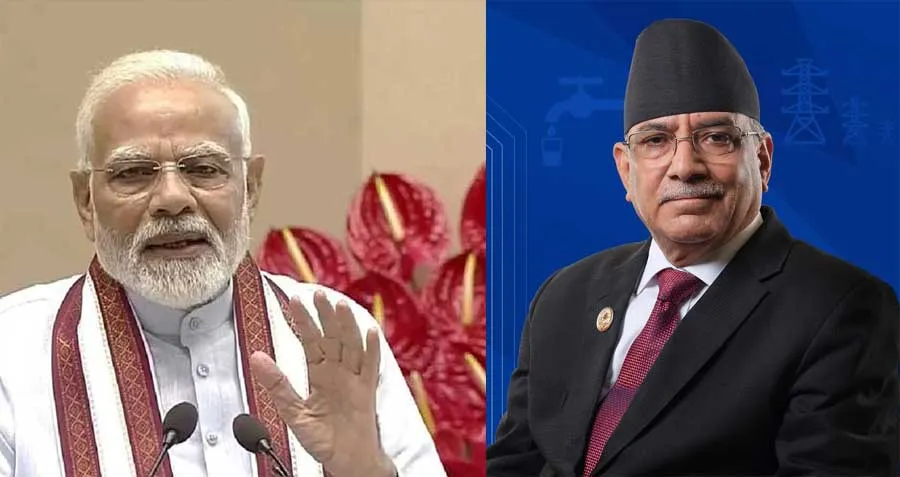 भारत और नेपाल के बीच संबंधों में नए इतिहास की शुरूआत: प्रचंड