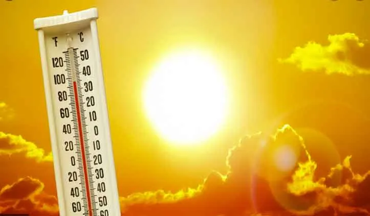 Heat wave : रिकॉर्ड तोड़ गर्मी , पारा High