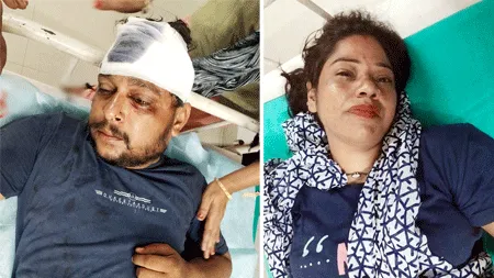 दुकानदार ने पति-पत्नी पर तेजधार हथियारों से किया हमला, घायल
