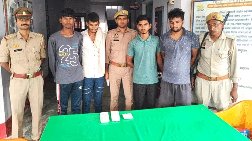 सीमेंट ठेकेदार से हुई दो मोबाईल तथा 460 रुपये की लूट का 24 घन्टे में पुलिस ने किया खुलासा