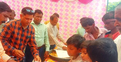 श्रावन माह में ब्लॉक स्याना पे भंडारे का आयोजन