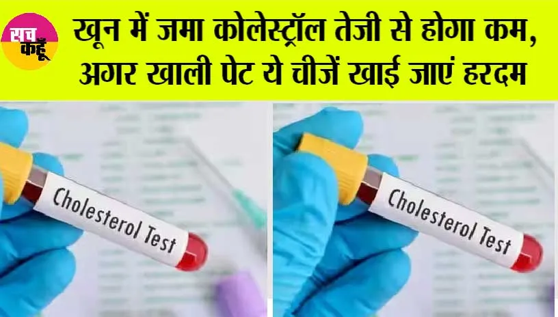 High Cholesterol: खून में जमा कोलेस्ट्रॉल तेजी से होगा कम, अगर खाली पेट ये चीजें खाई जाएं हरदम