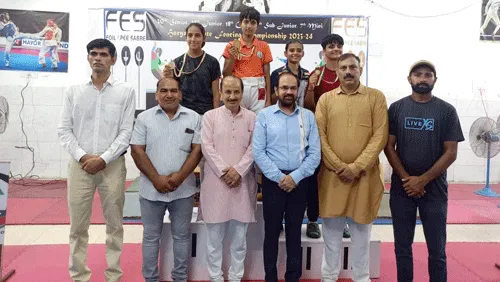 प्रताप स्कूल खरखौदा में चल रही हरियाणा स्टेट फैनसिंग चैम्पियनशिप का समापन