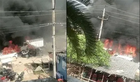 विश्व हिंदू परिषद की ब्रजमंडल यात्रा पर उग्र हुई भीड़, पथराव कर 40 गाड़ियां की स्वाहा