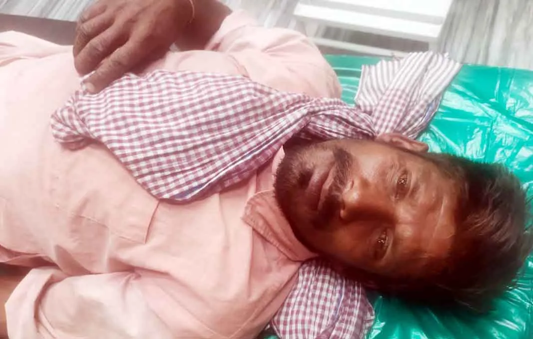 खेत में सब्जी तोड़ रहे मजदूर को सांप ने कांटा