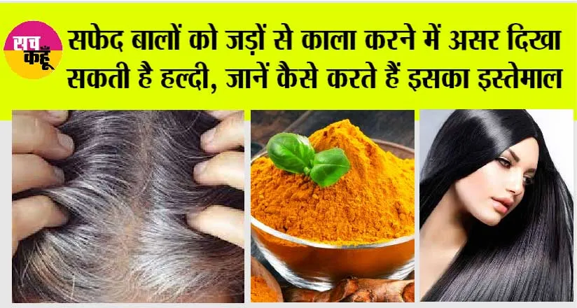 White Hair: सफेद बालों को जड़ों से काला करने में असर दिखा सकती है हल्दी, जानें कैसे करते हैं इसका इस्तेमाल