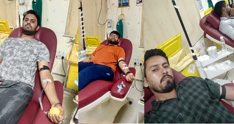 Ahmedabad: अंतरराष्ट्रीय युवा दिवस पर रक्तदान कर युवा बने मिसाल