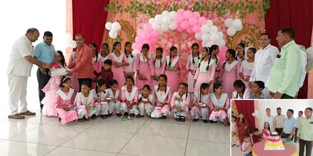 बिटिया के जन्मदिन पर वितरित की पाठ्य सामग्री