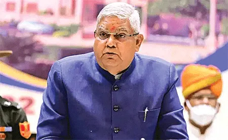 संसद और विधानमंडल संवाद व चर्चा के लिए, उपद्रव के लिए नहीं: धनखड़