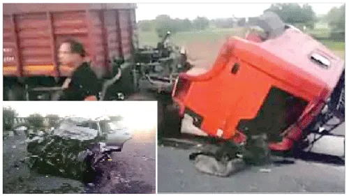 हांसी में कैंटर और कार की टक्कर, 2 लोगों की मौत