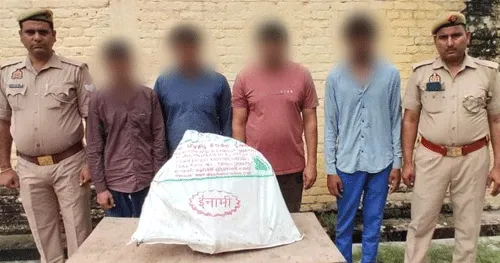 जिंदा गाय व कटान के उपकरण बरामद, चार गौ-तस्कर गिरफ्तार